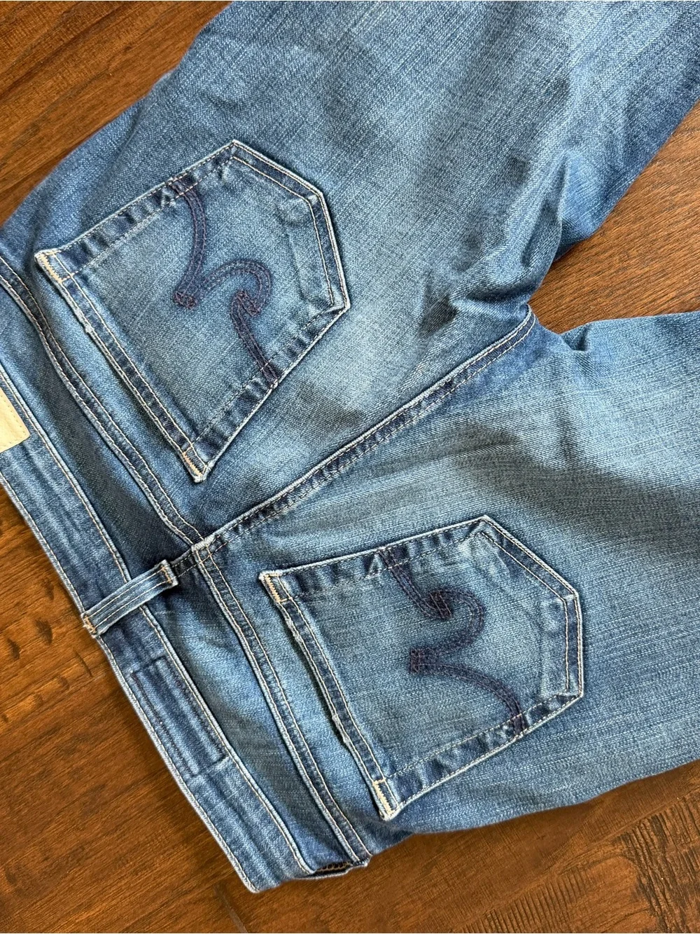 Ag Adriano Goldschmied Distressed Blue Skinny Jeans